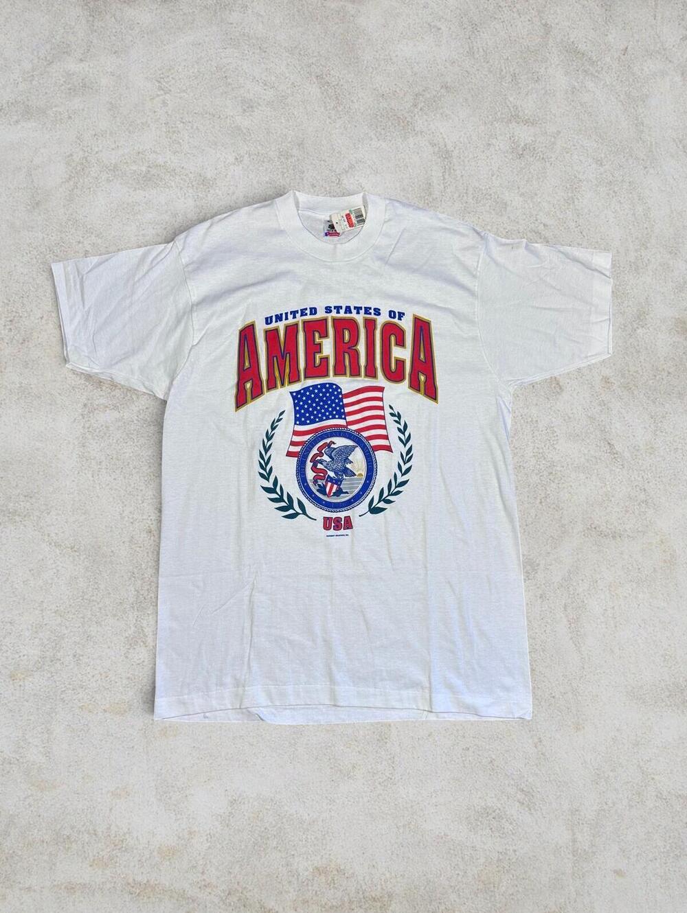 Vintage Deadstock USA Single Stitch Souvenir T Shirt Y2K Fruit of the Loom Sz XL